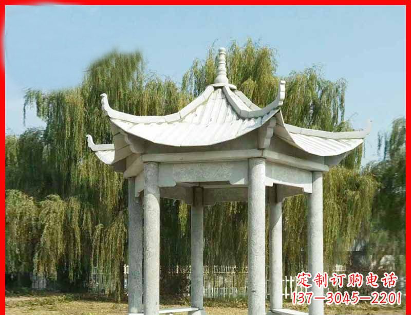 太原精美大理石凉亭雕塑