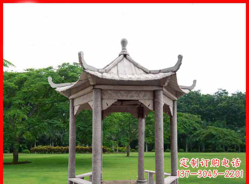 太原精致大理石凉亭雕塑