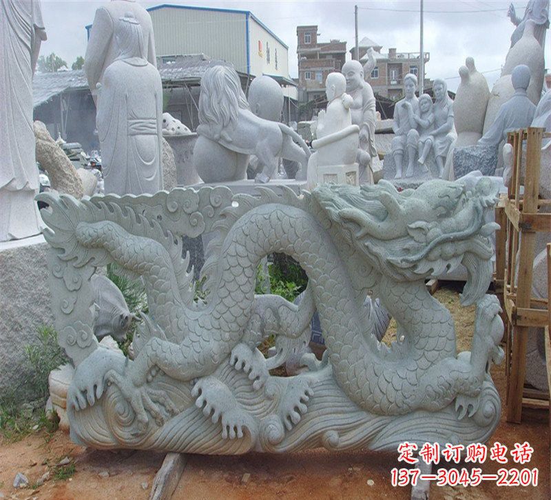 太原大理石龙石雕传承古老文化,精雕细琢的艺术品