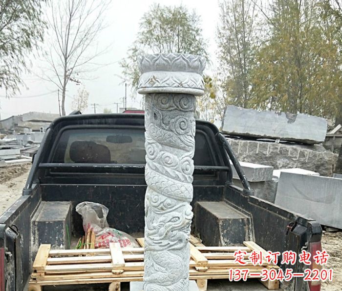 太原大理石龙柱雕塑