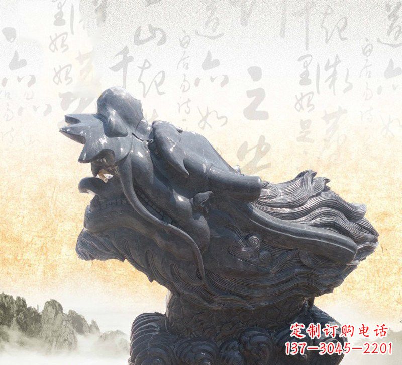 太原新潮大理石龙头雕塑