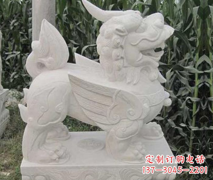 太原古典貔貅石雕,精美手工雕刻艺术