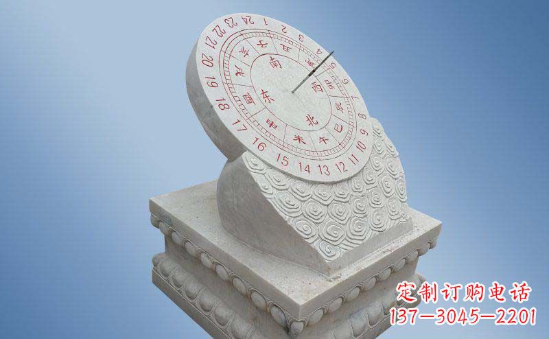 太原精致古典大理石日晷雕塑
