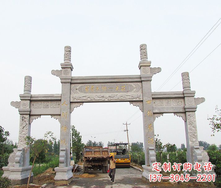 太原大理石牌坊石雕,艺术精髓永不凋零