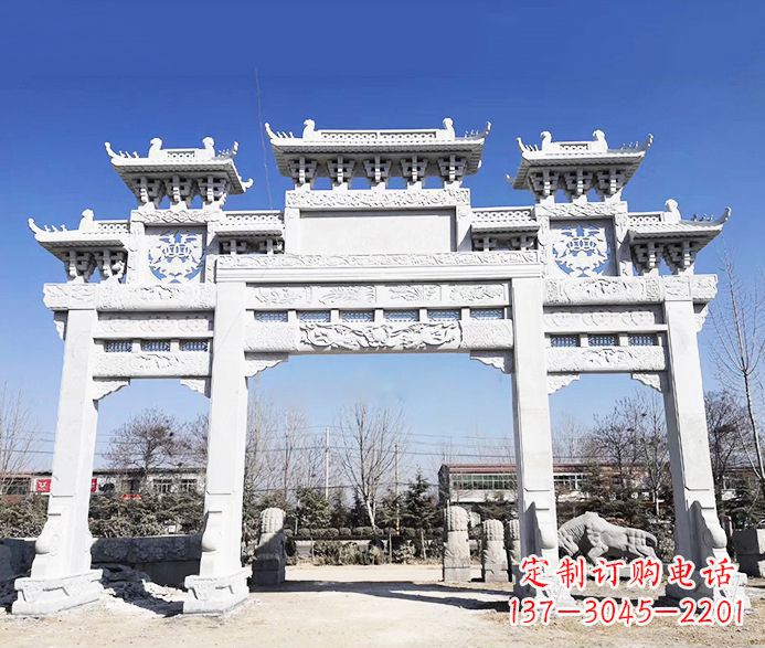 太原大理石牌坊石雕定制