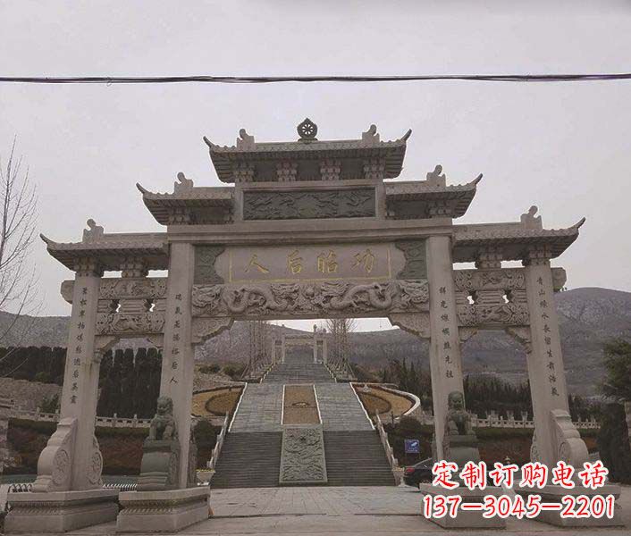 太原大理石牌坊石雕,精美别致,艺术魅力无限