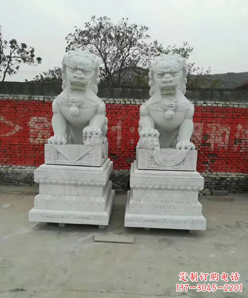 太原大理石狮子雕塑,精致而壮观