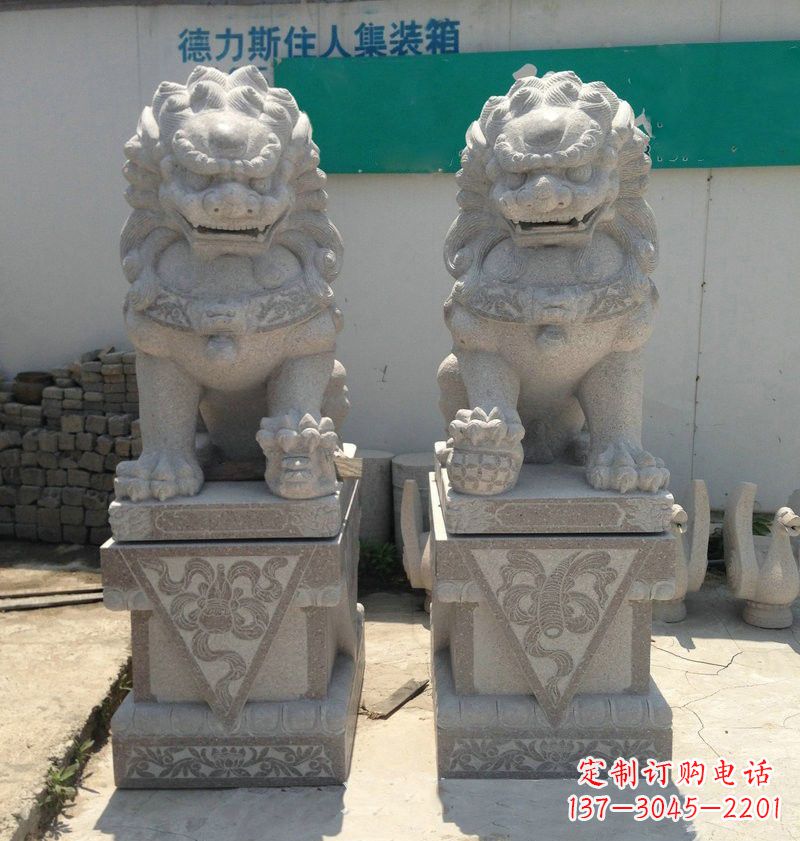 太原精致大理石狮子雕塑