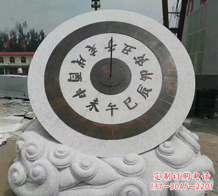 太原精美大理石十二时辰日晷雕塑