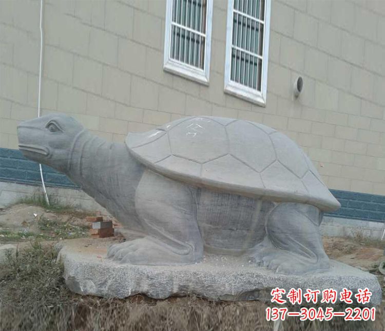 太原大理石乌龟石雕精美的古典风格装饰