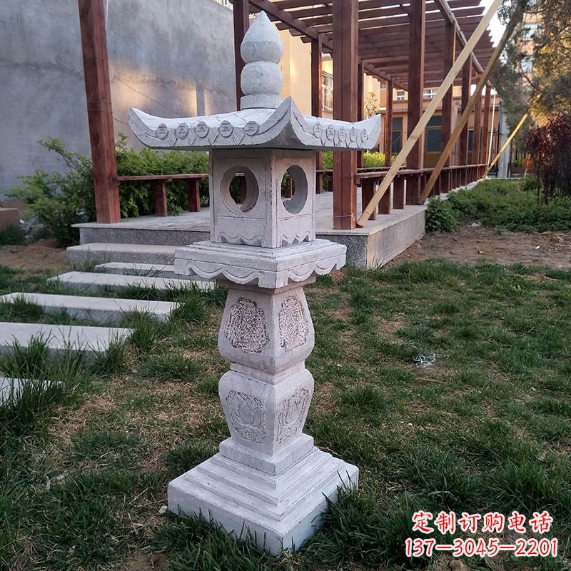 太原大理石灯笼雕塑