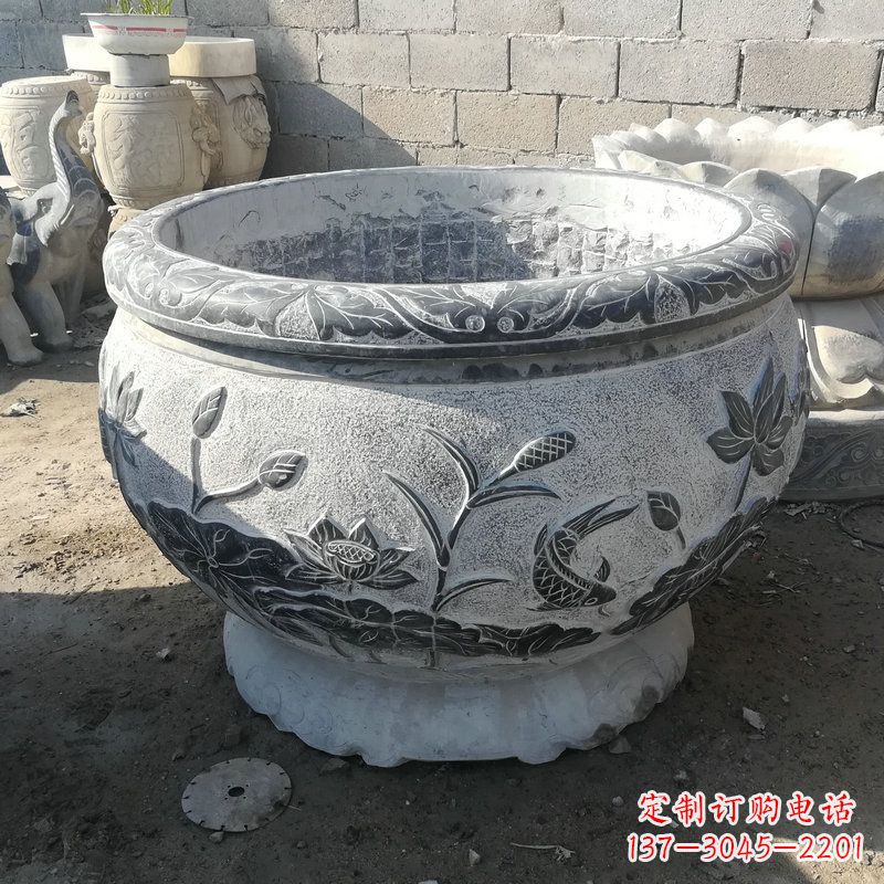 太原大理石水缸雕塑