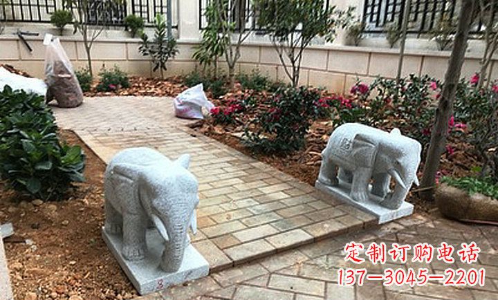 太原大理石小象石雕,让你的大好家园更加美丽