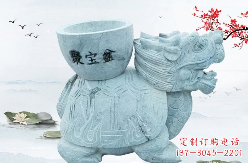 太原大理石招财龙雕塑