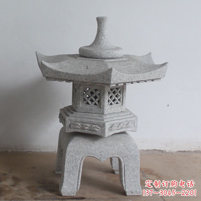 太原传统中式雕塑大理石石灯