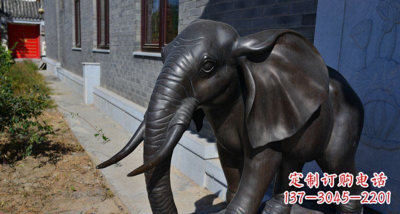 太原优雅大象铜雕