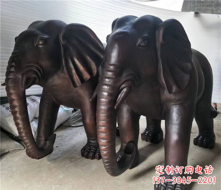 太原大象动物铜雕塑
