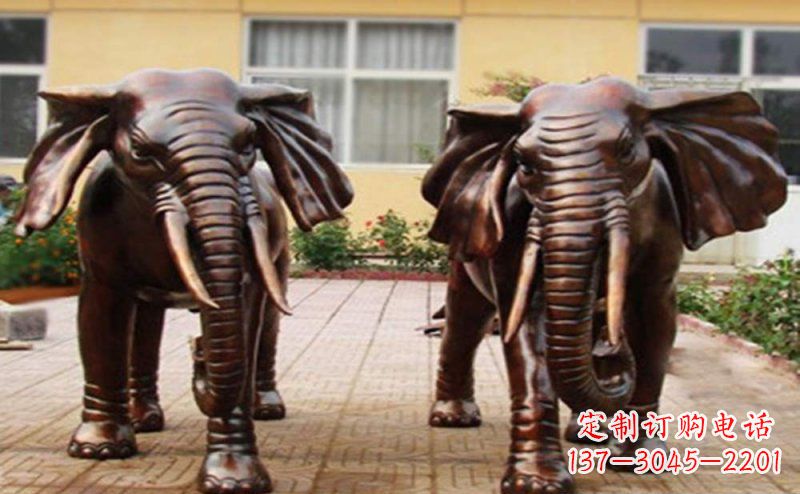 太原大象铜雕艺术塑像