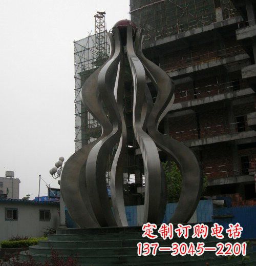太原优雅大气的不锈钢葫芦雕塑