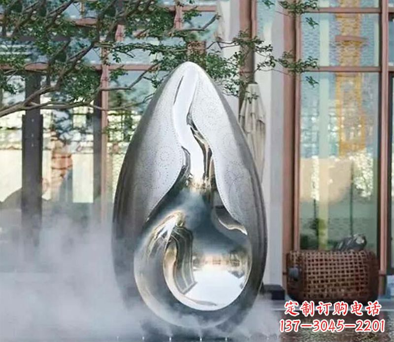 太原高端大气水滴雕塑
