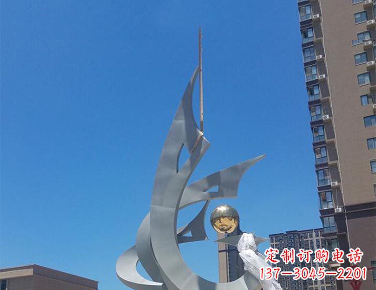 太原精美特大不锈钢凤凰雕塑