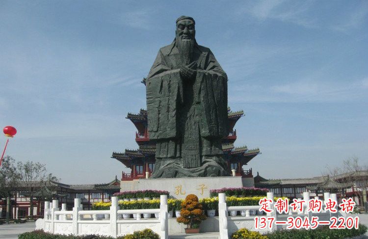 太原大型锻铜孔子雕像,非凡之美