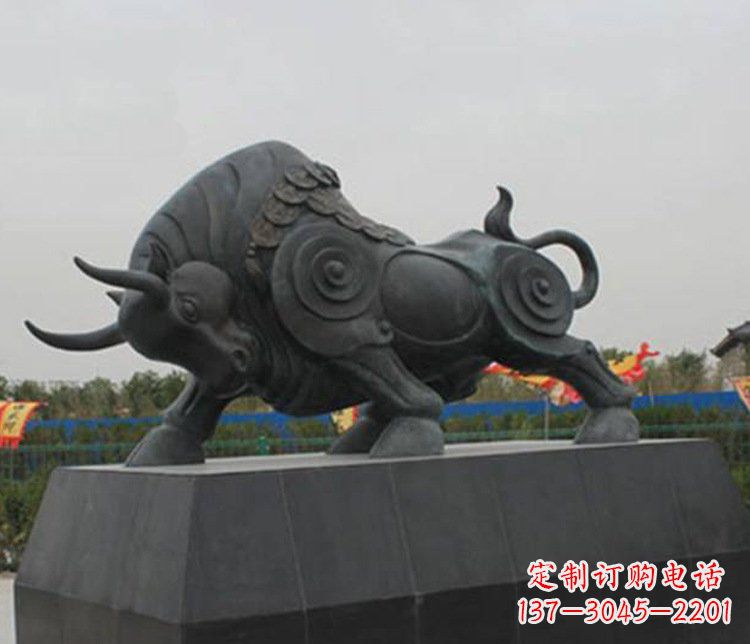 太原大型动物雕塑铜雕牛摆件