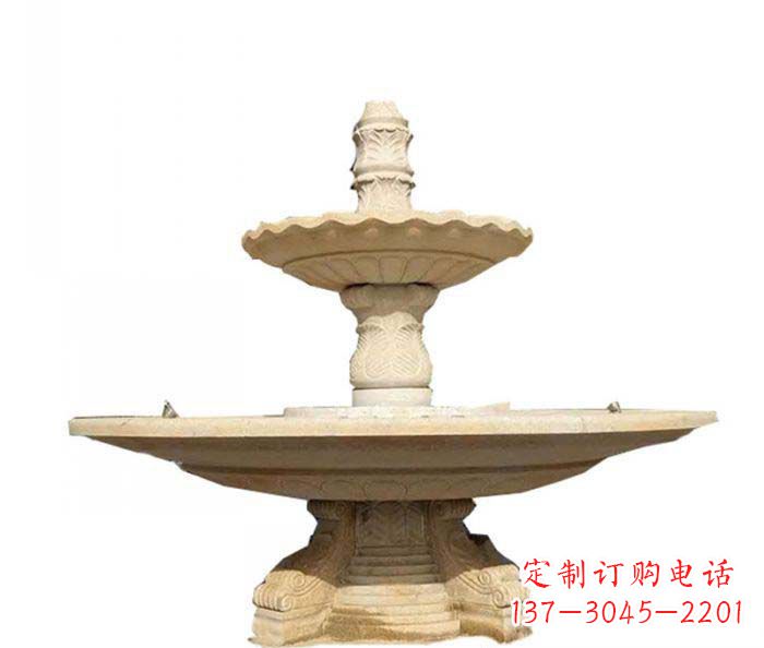 太原 多层喷泉石雕装置