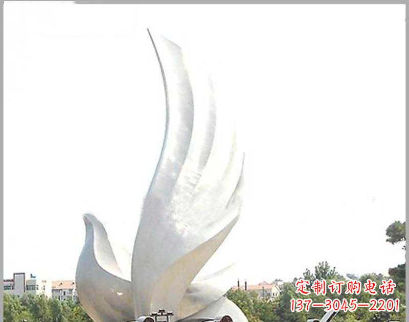 太原大型不锈钢雕塑和平鸽护航