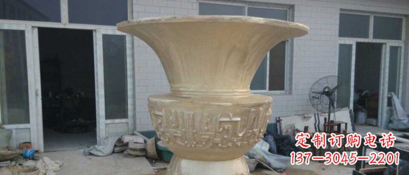 太原高品质大型花盆铜雕