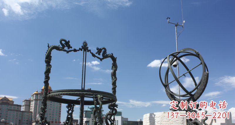 太原中领雕塑浑天仪雕塑 铜雕景观构筑