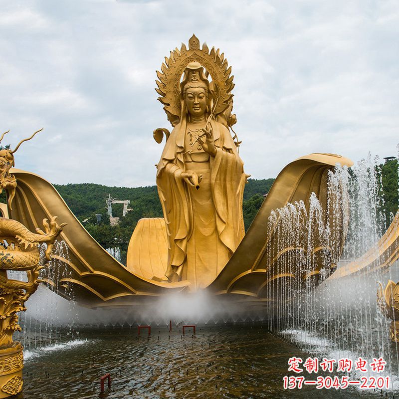 太原大型观音铜雕景观雕塑