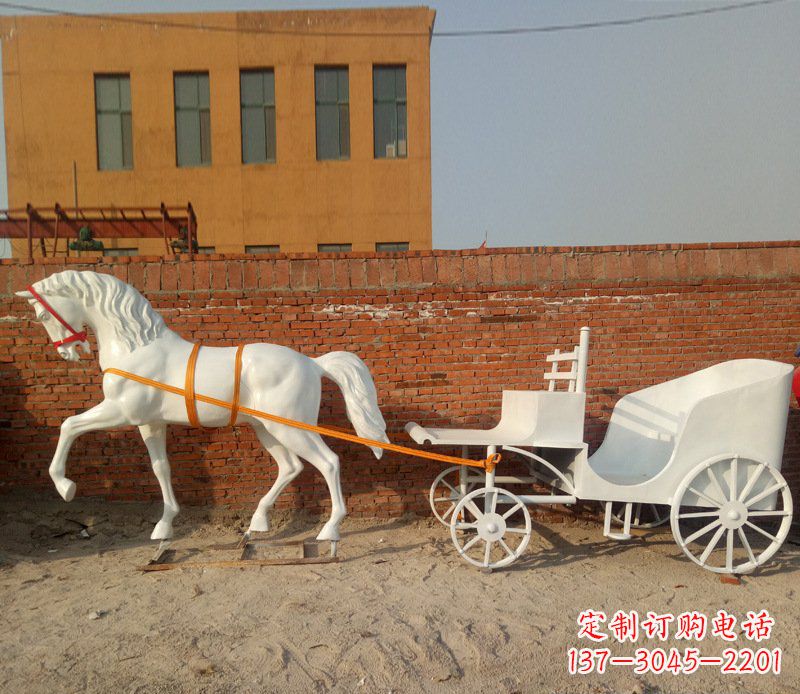 太原大型欧式马车动物铜雕塑