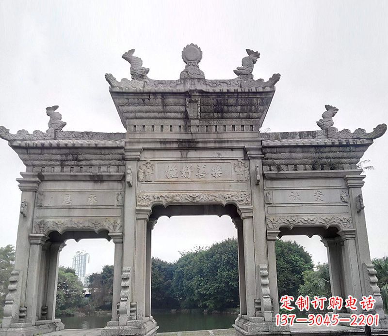 太原特色大型牌坊石雕