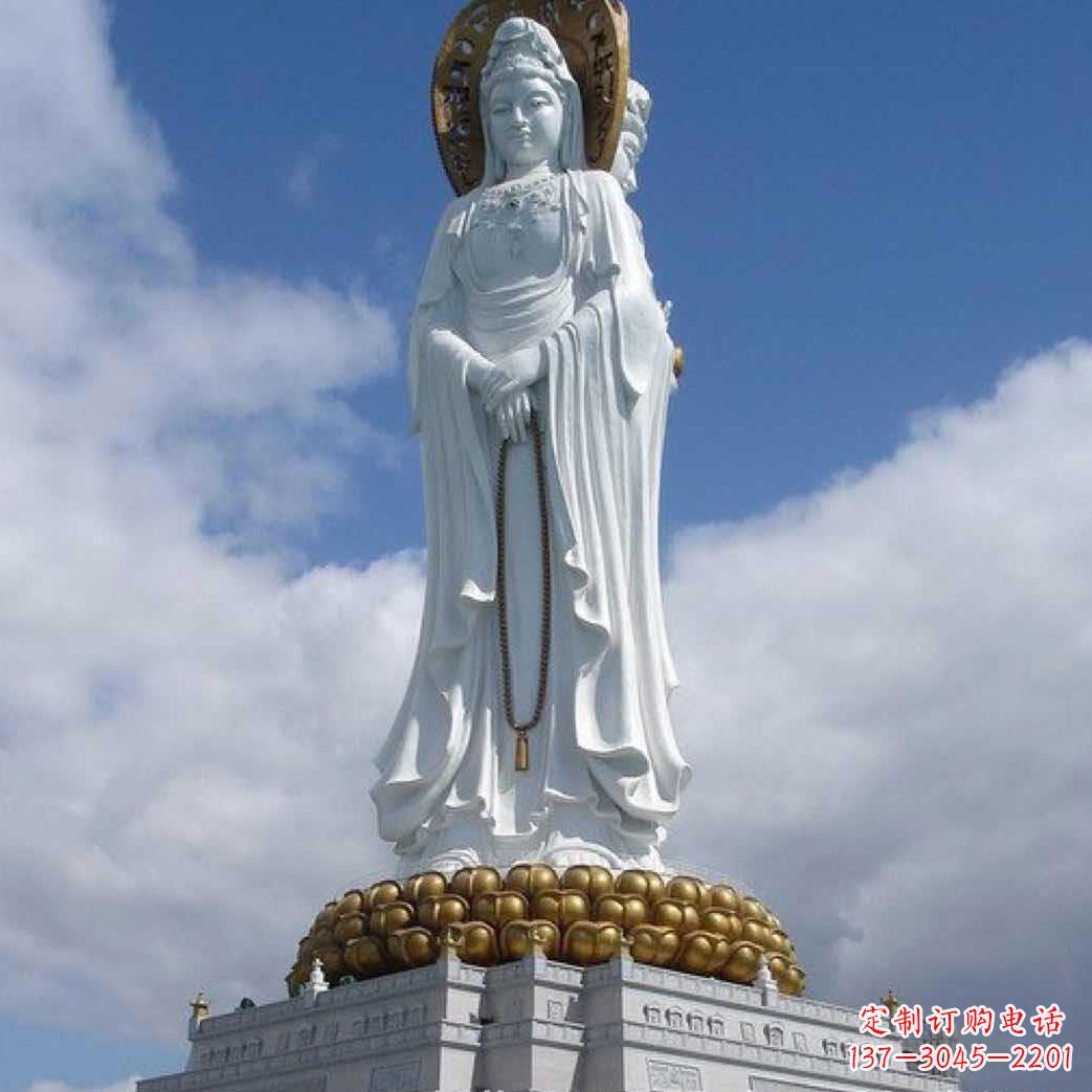 太原汇聚神灵精灵的大型观音石雕