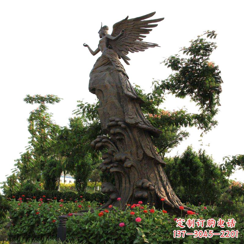 太原中领雕塑-神话传说中的精卫海景观雕塑