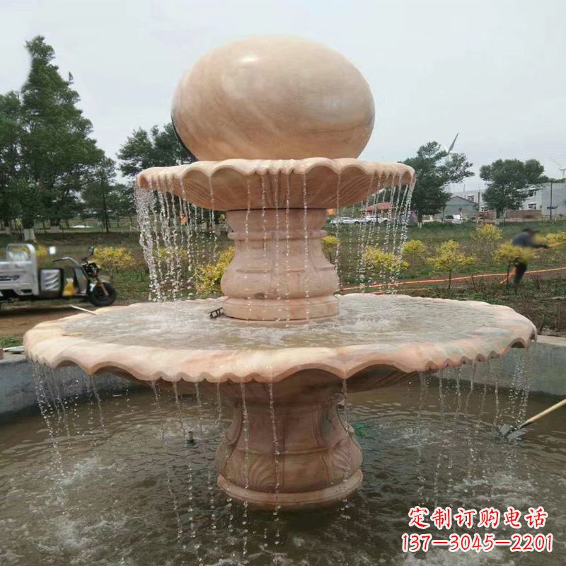 太原精美石材风水球雕塑
