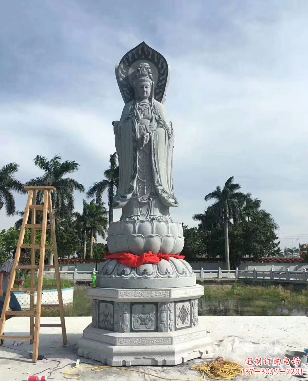 太原观音大型石雕摆件