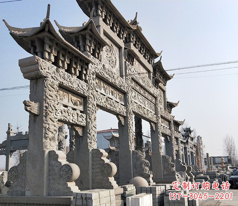 太原中国古典牌坊石雕定制