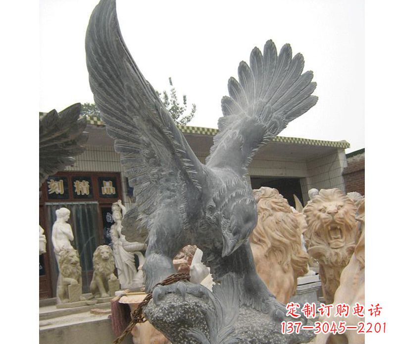 太原中领雕塑神秘的老鹰石雕