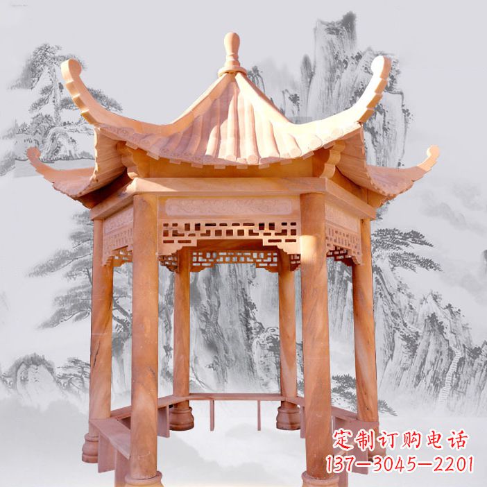 太原优雅大理石雕刻凉亭
