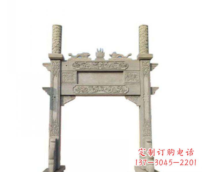 太原产品名称中领雕塑-牌坊石雕