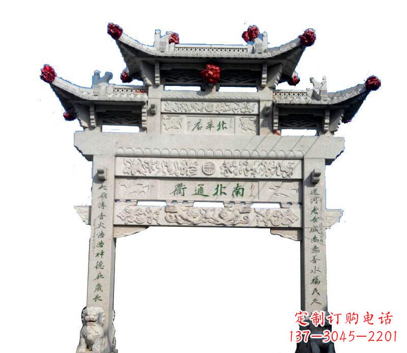 太原精美石牌坊雕塑