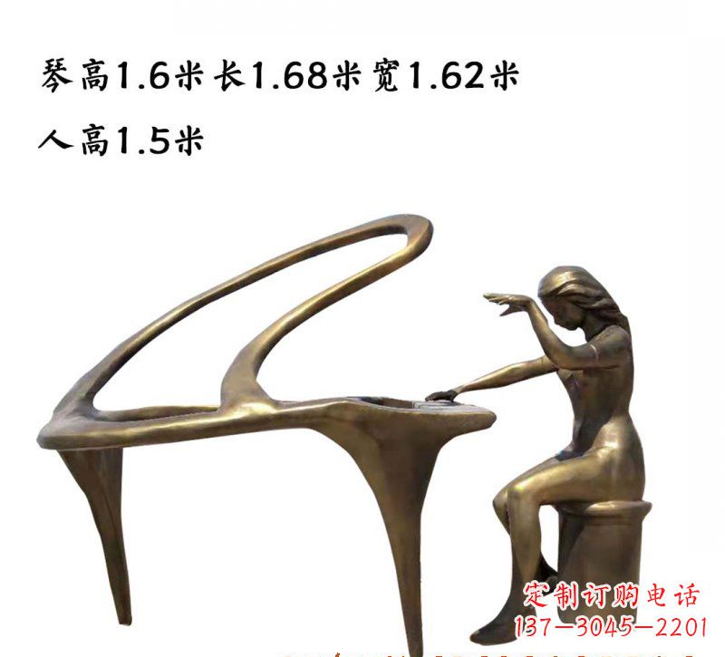 太原钢琴铜雕传承艺术美的巅峰之作
