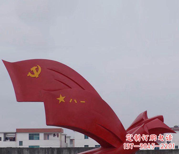 太原精致可靠的不锈钢党旗雕塑