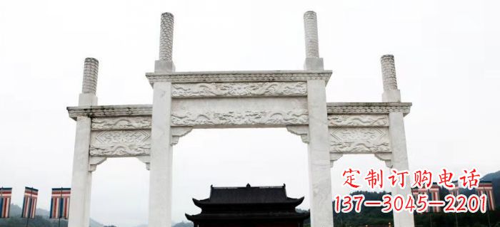 太原领雕塑-定制道路牌坊雕塑