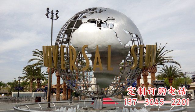 太原中领雕塑——不锈钢地球雕塑