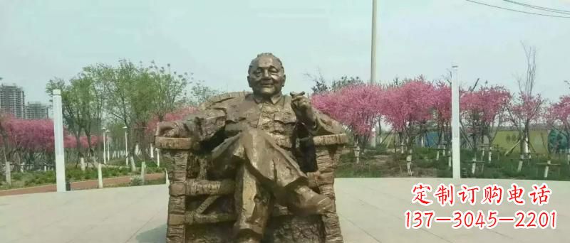 太原中领雕塑邓小平坐式铜雕
