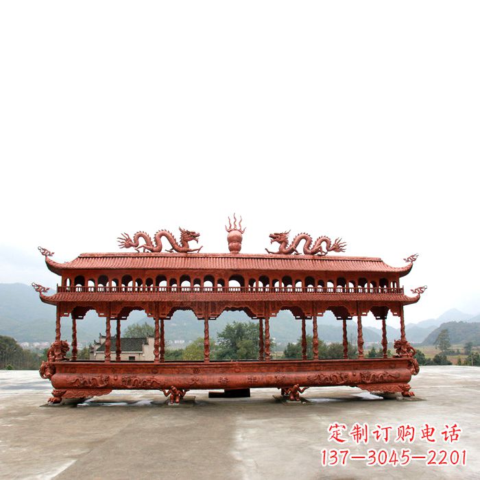 太原精美铜香炉雕塑