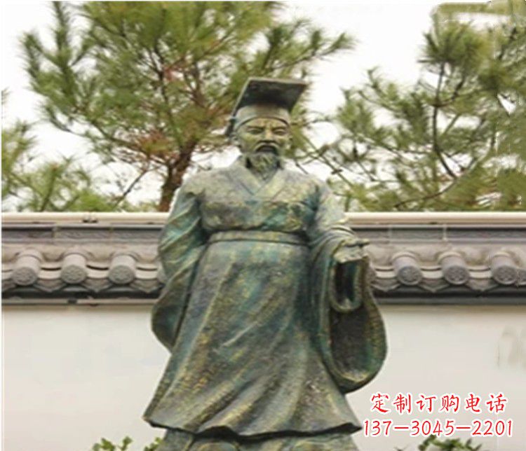 太原帝王汉武帝人物铜雕